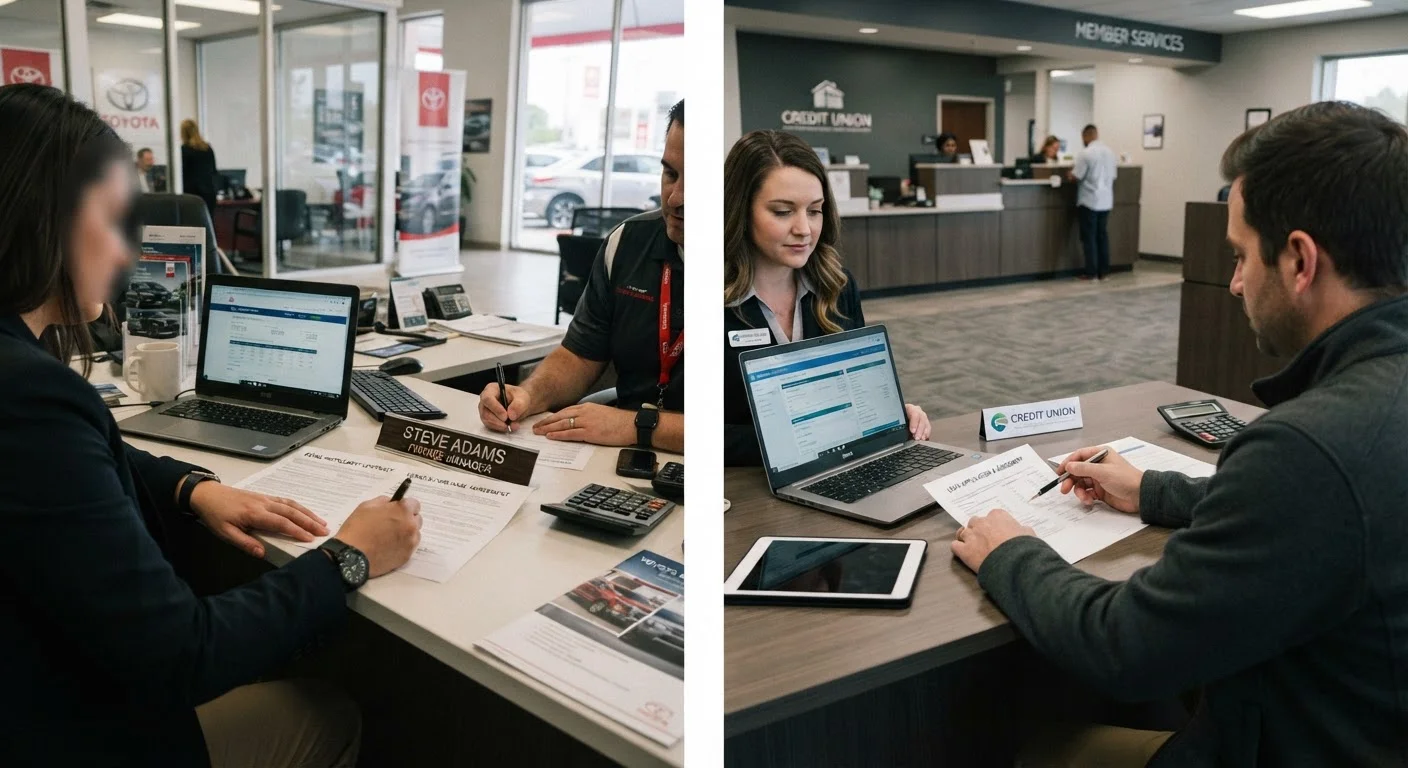 Dealer Financing vs. Getting Pre-Approved Through a Bank or Credit Union
