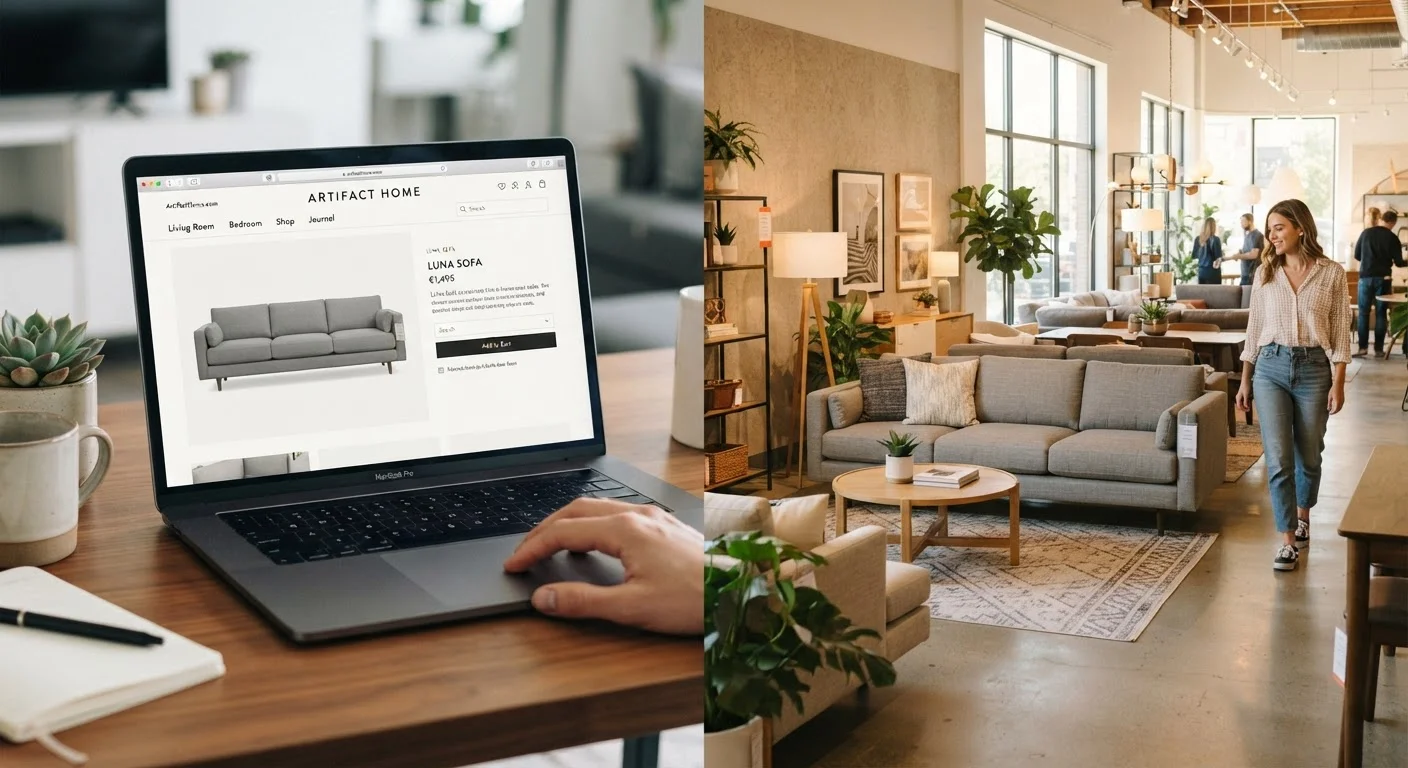 Online vs. In-Store Furniture Shopping on a Budget