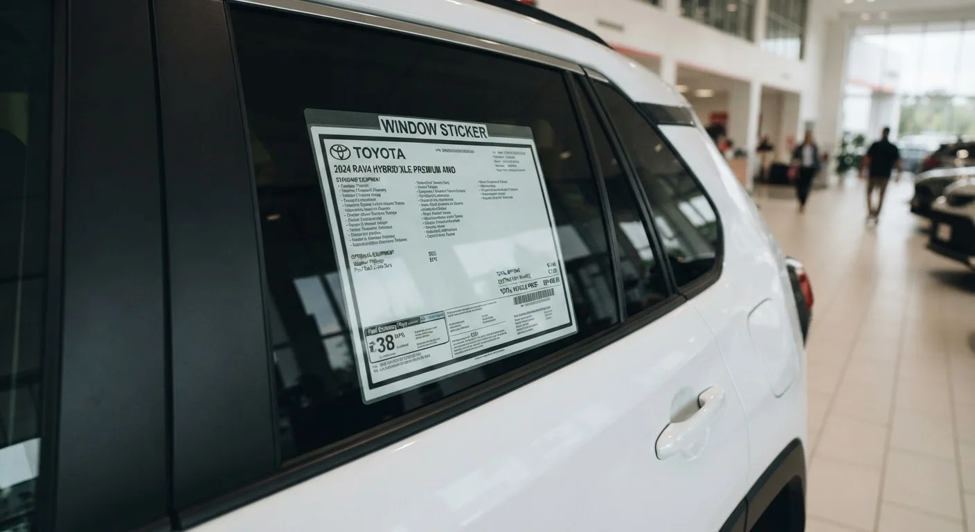Reading a Car Window Sticker Without Getting Overwhelmed