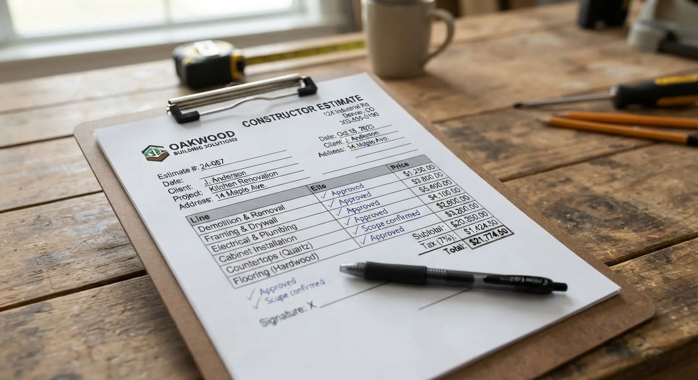 Reading a Contractor Quote: What Every Line Item Actually Means
