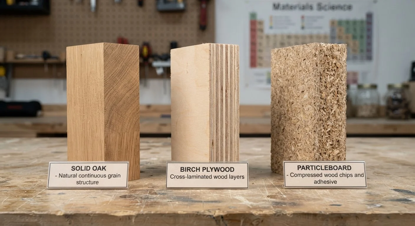 Solid Wood, Engineered Wood, and Particleboard: What Budget Shoppers Should Understand